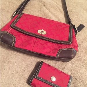 Coach handbag and wallet